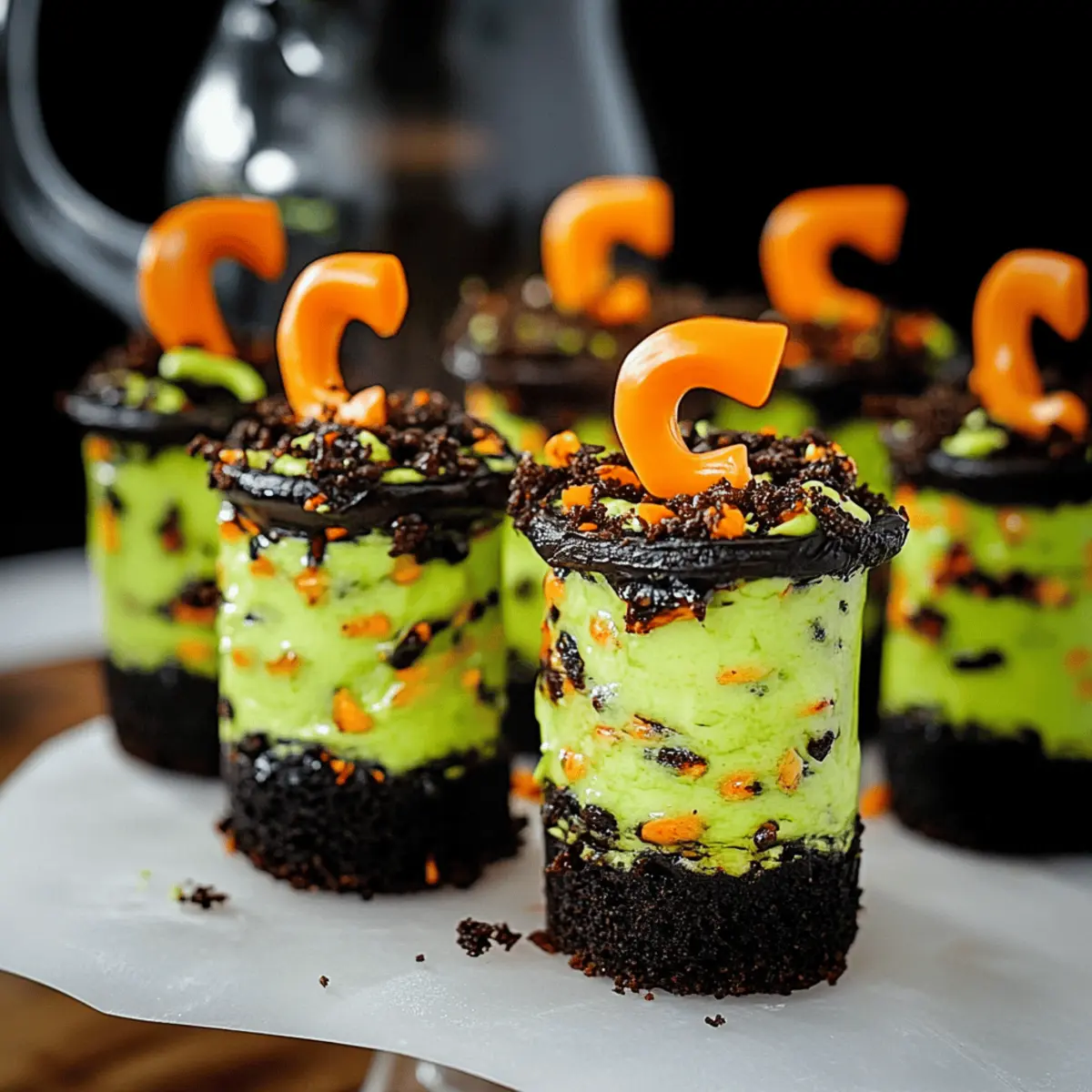 Witches' Brew Halloween Cake Jars