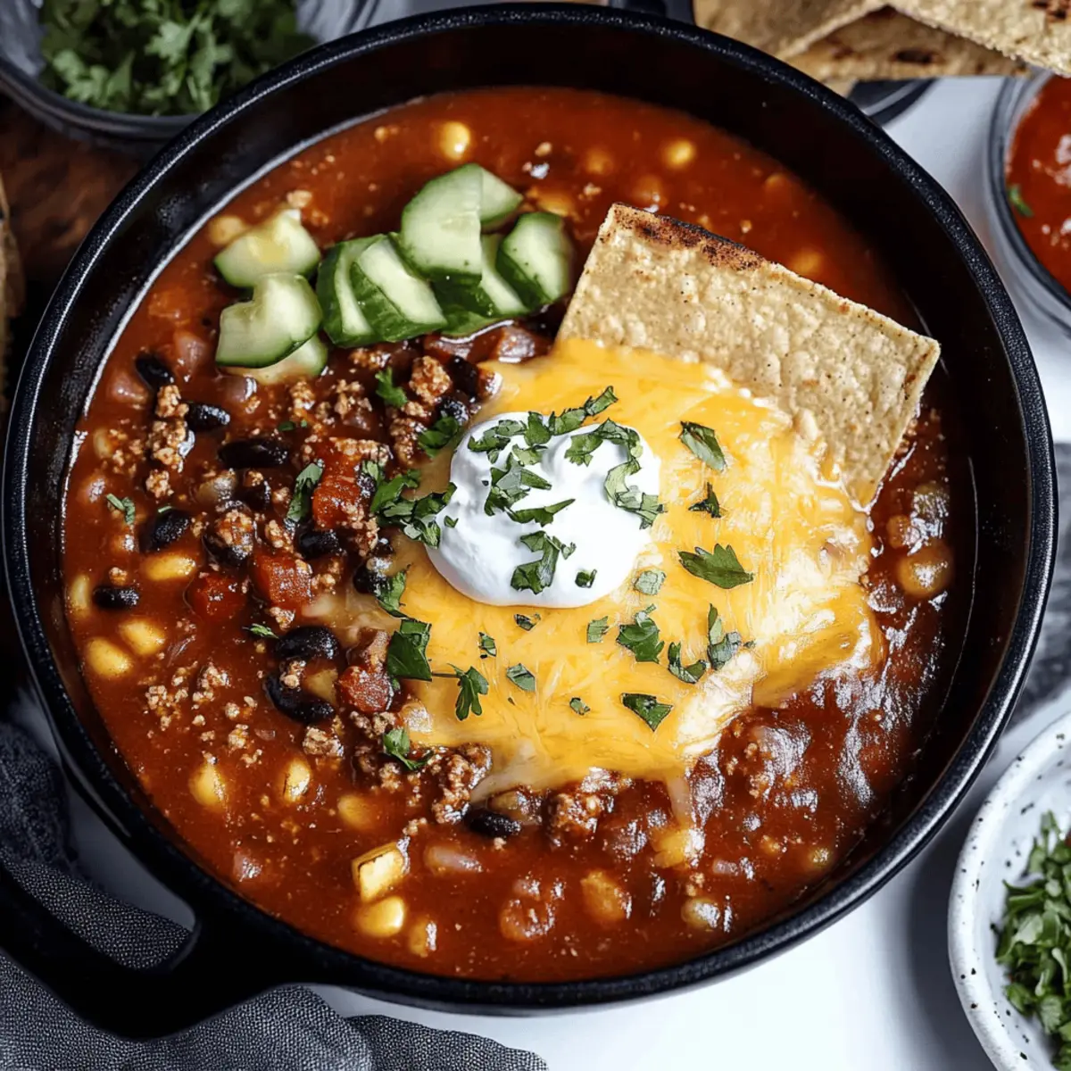 Beef Taco Soup