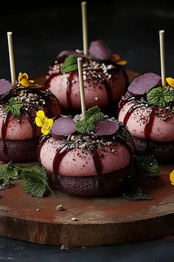 Forbidden Forest Blackberry Cheesecake Pops