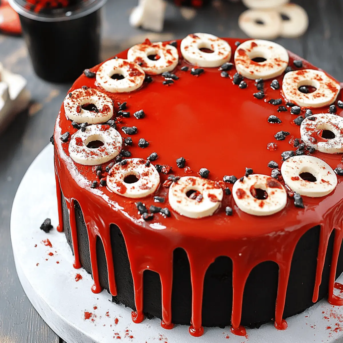 Spooky Halloween Marble Cake