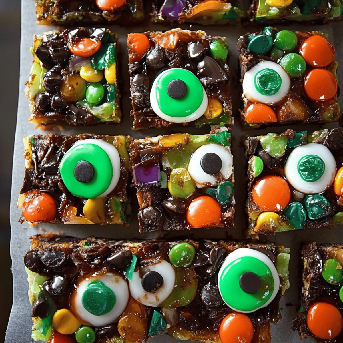 Halloween Rocky Road Slices
