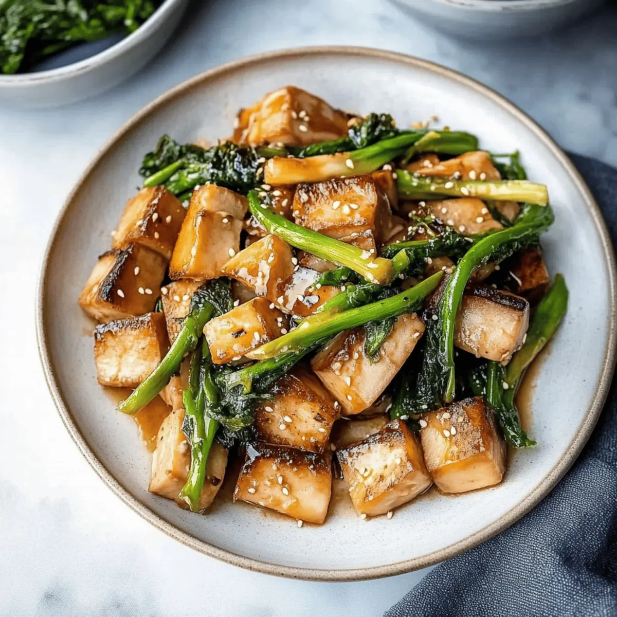 Tofu and Mushroom Stir Fry