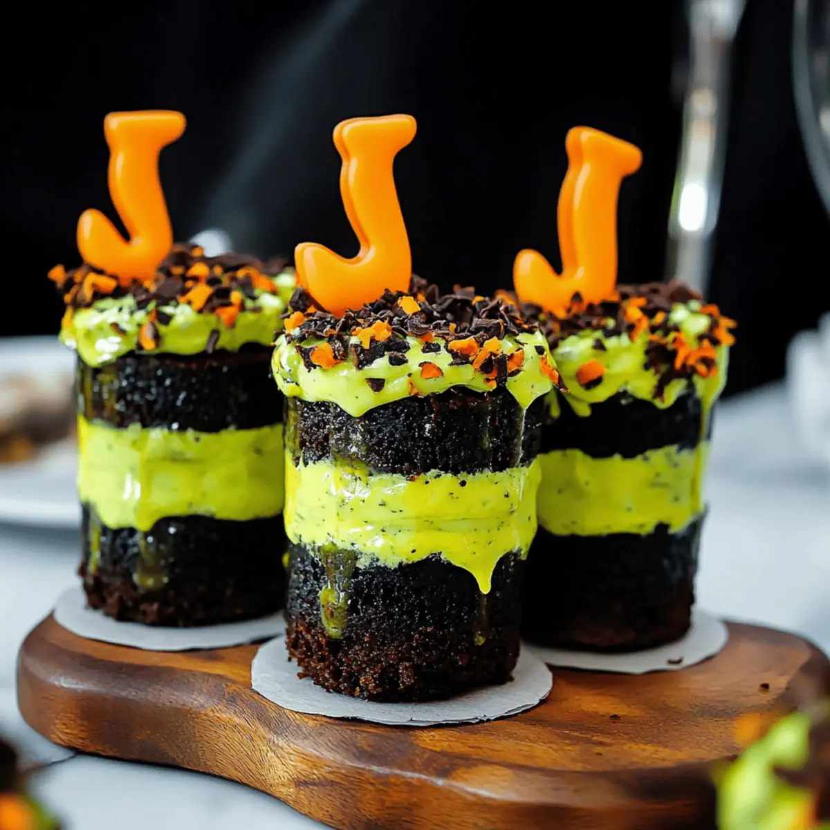 Witches' Brew Halloween Cake Jars