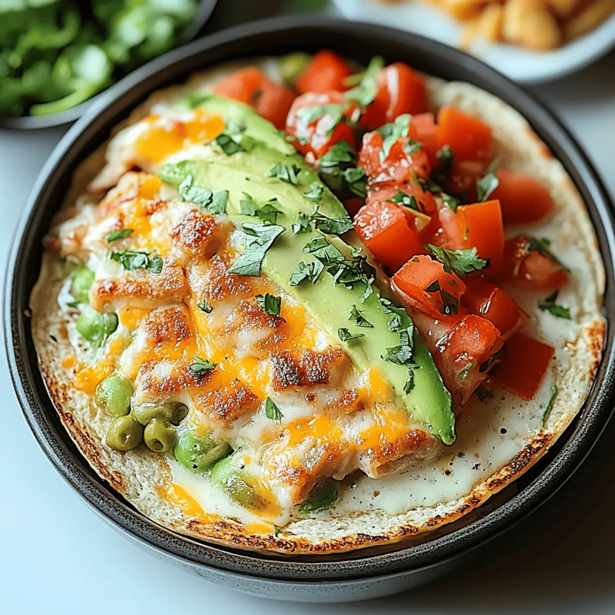 Chicken Avocado Ranch Burritos