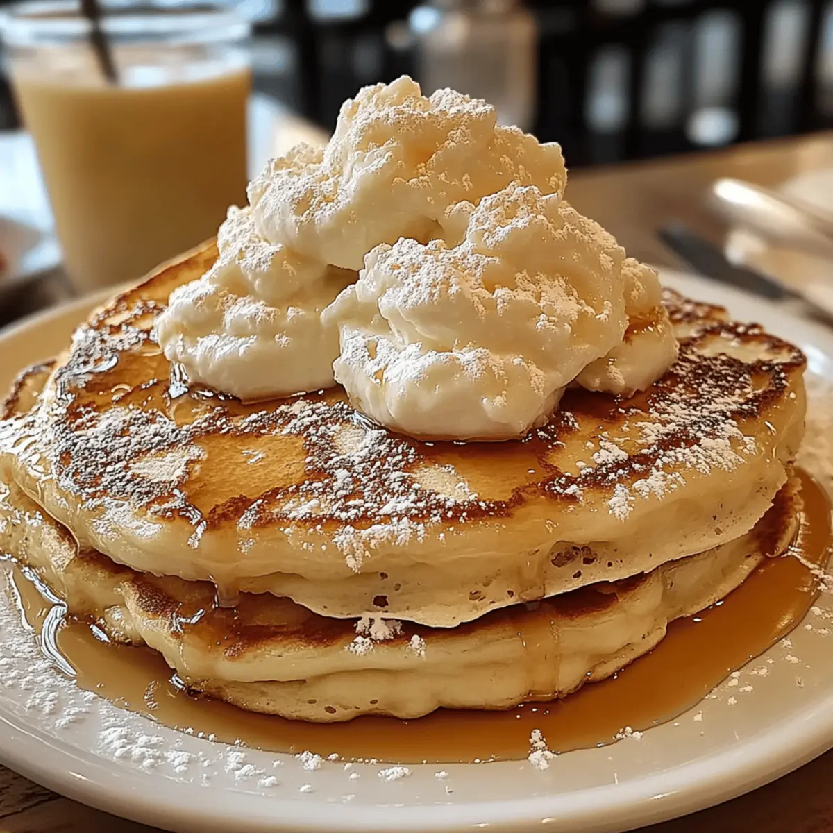 Sweet Coconut Cream Pancakes