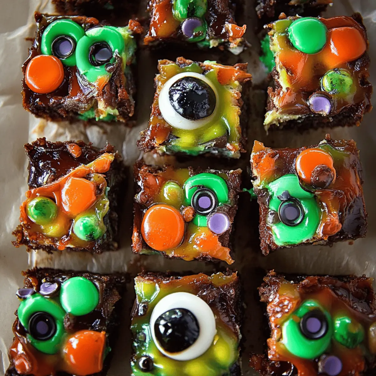 Halloween Rocky Road Slices