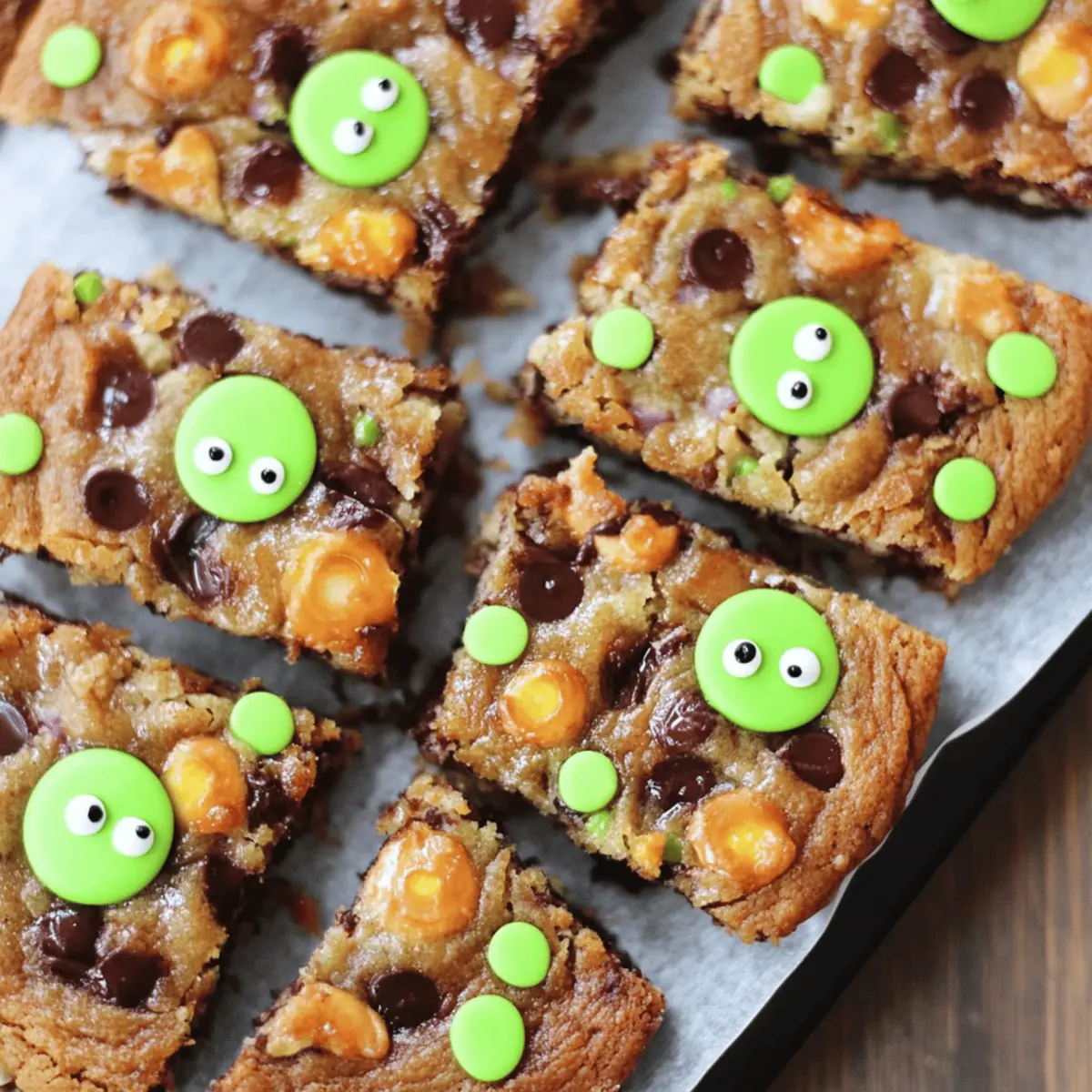 Halloween Monster Brownies