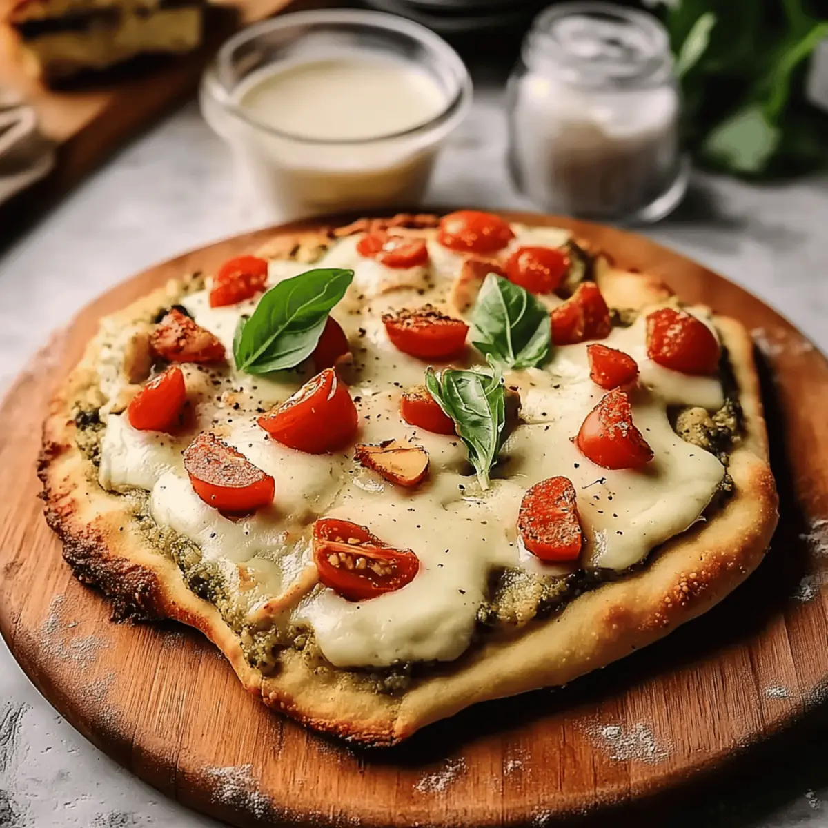 Pesto Chicken Flatbread
