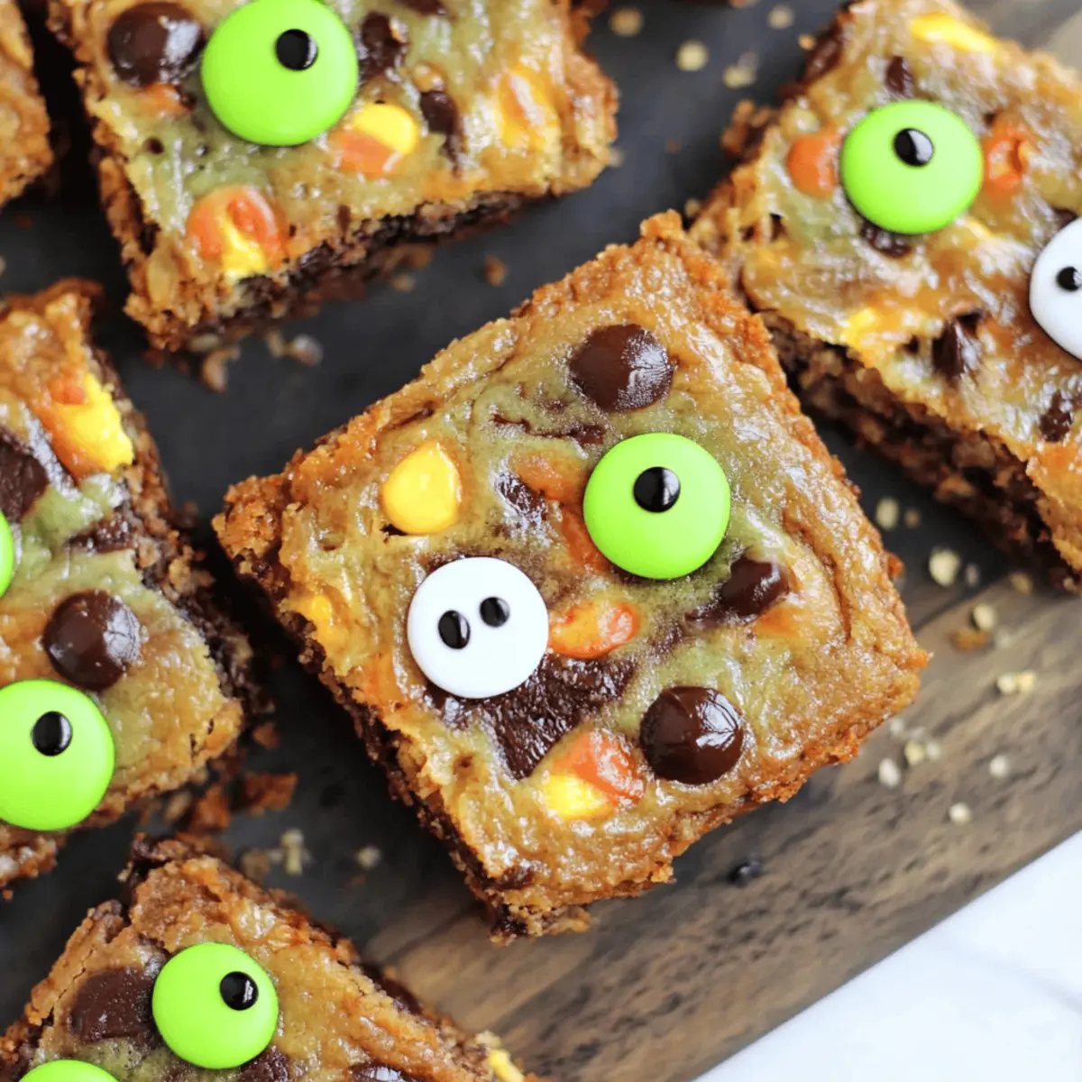 Halloween Monster Brownies