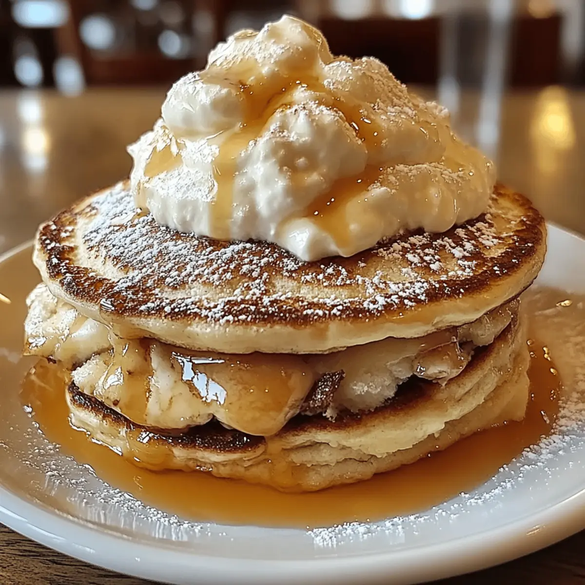 Sweet Coconut Cream Pancakes