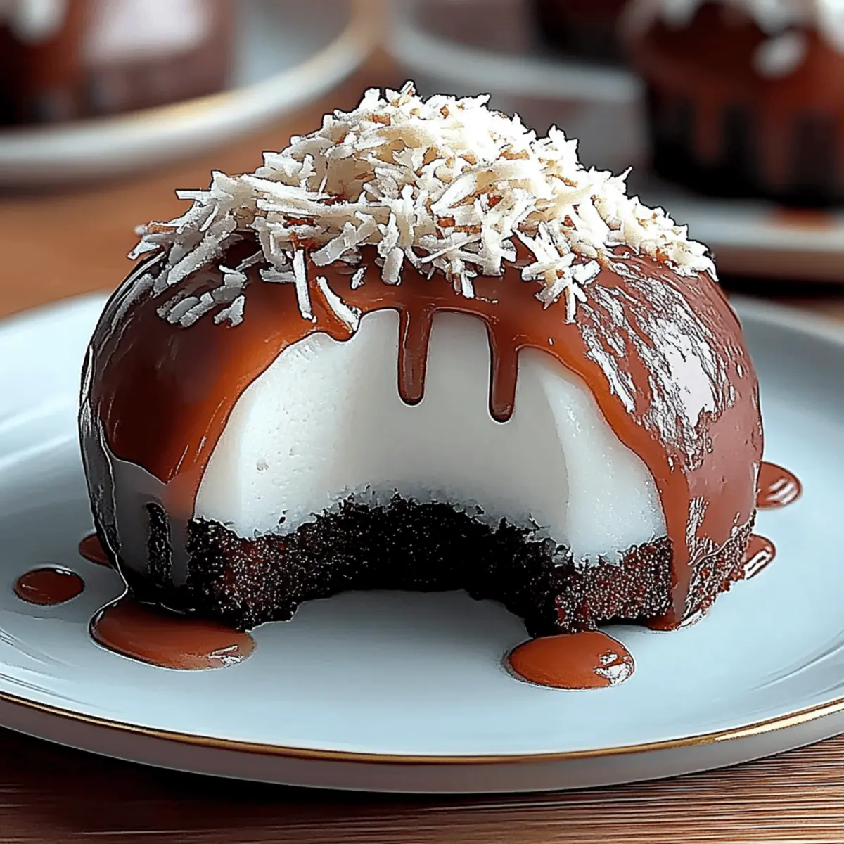 Coconut Chocolate Dome