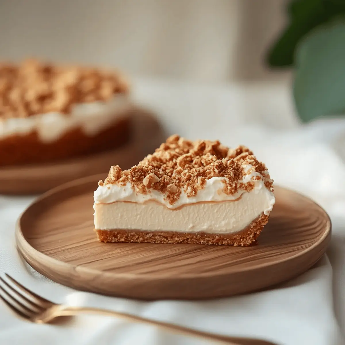 Vegan Apple Crumble Cheesecake