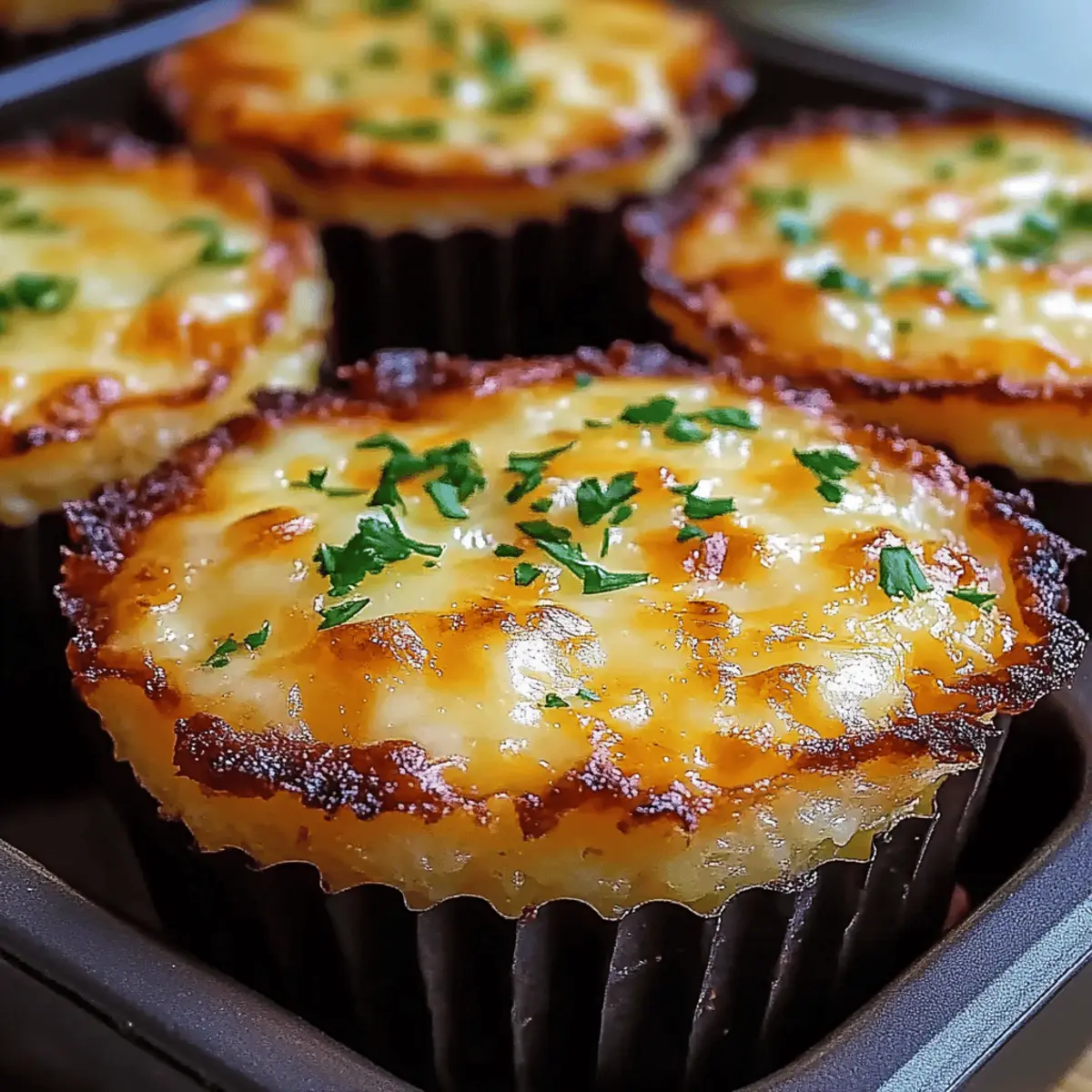 Cheesy Mashed Potato Muffins
