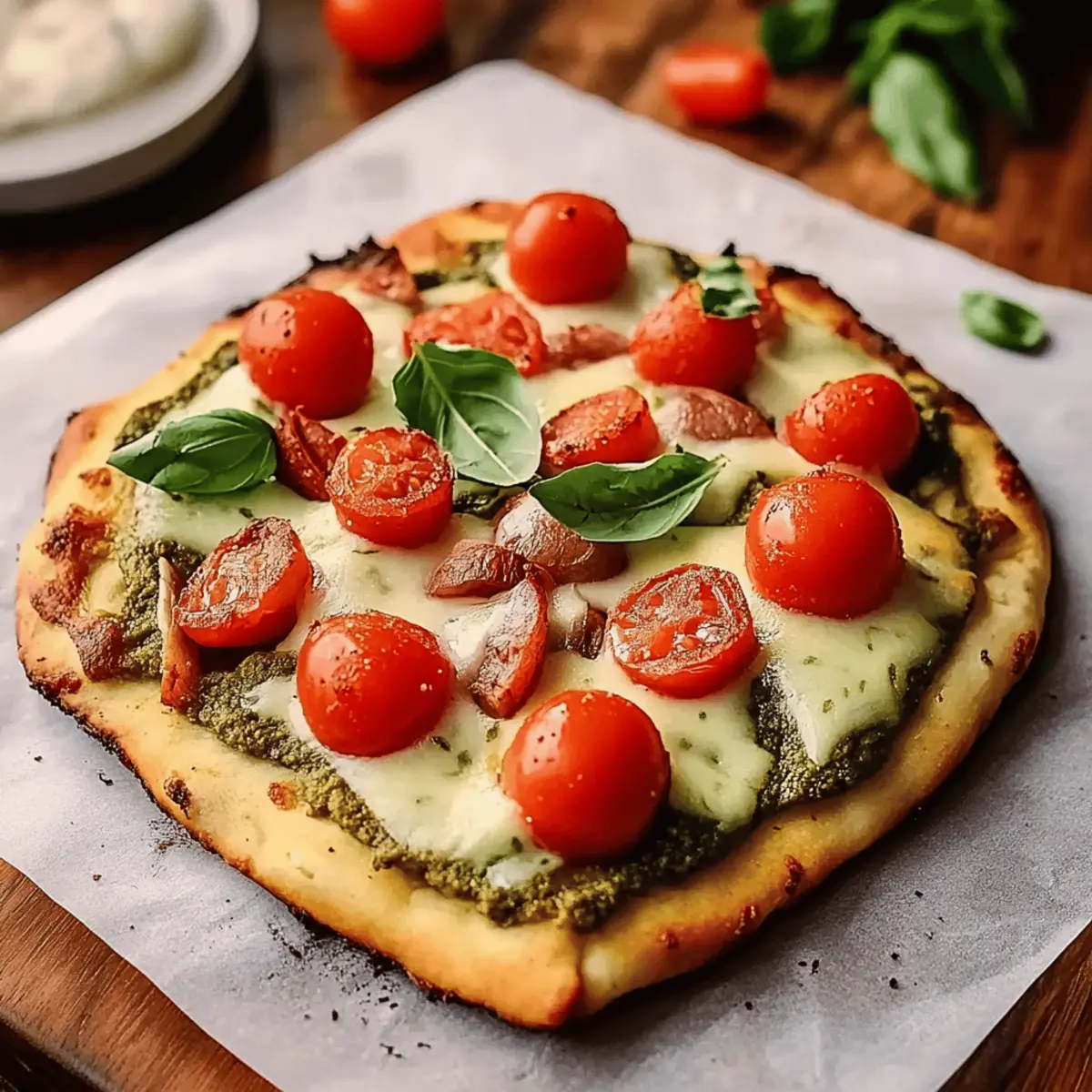 Pesto Chicken Flatbread