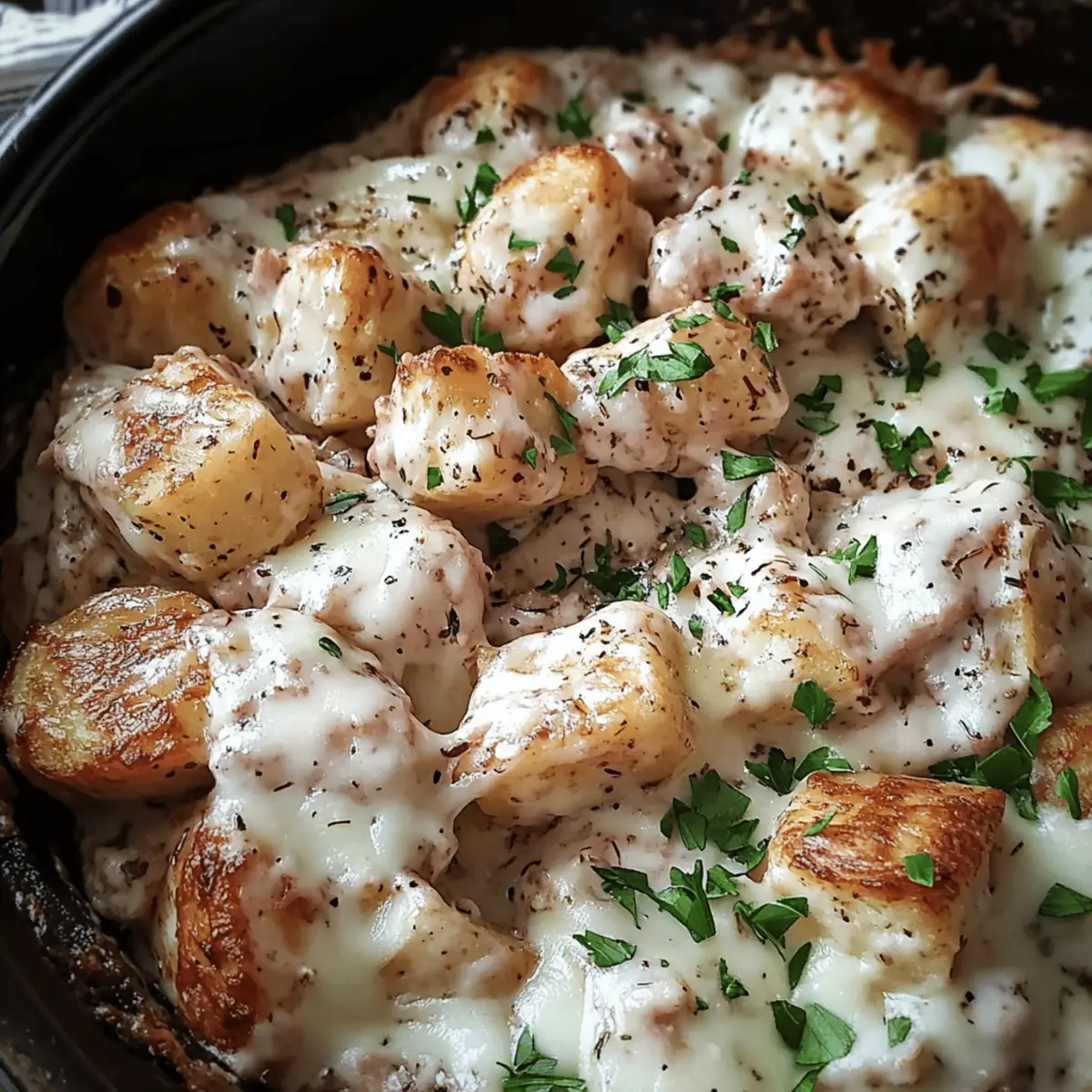 Crockpot Garlic Parmesan Chicken And Potatoes
