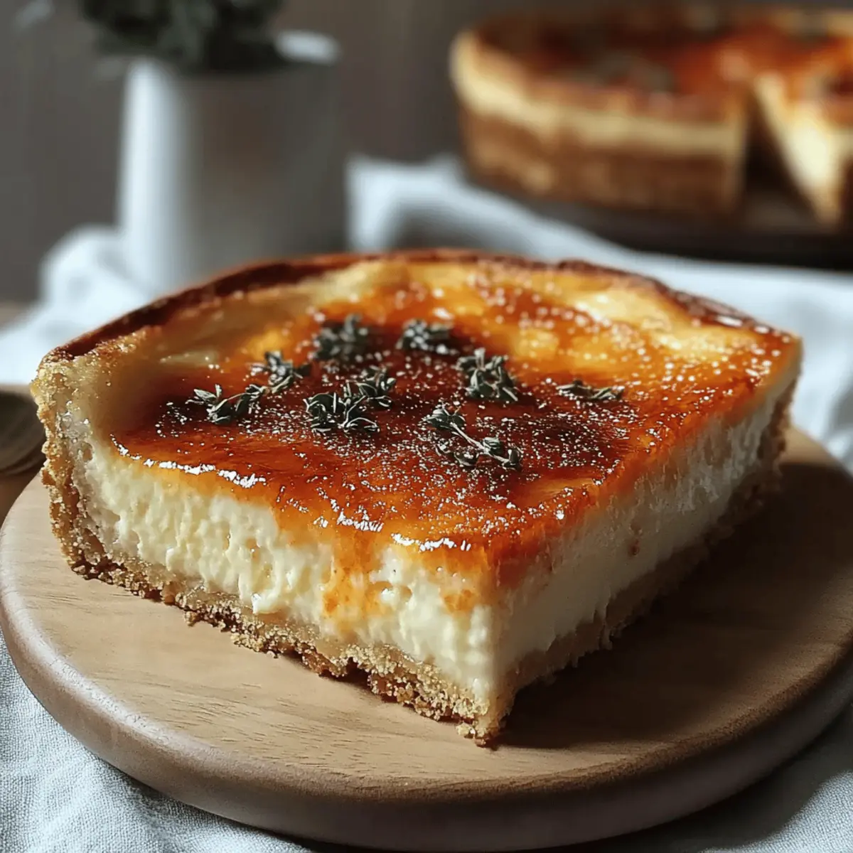 Crème Brûlée Cheesecake