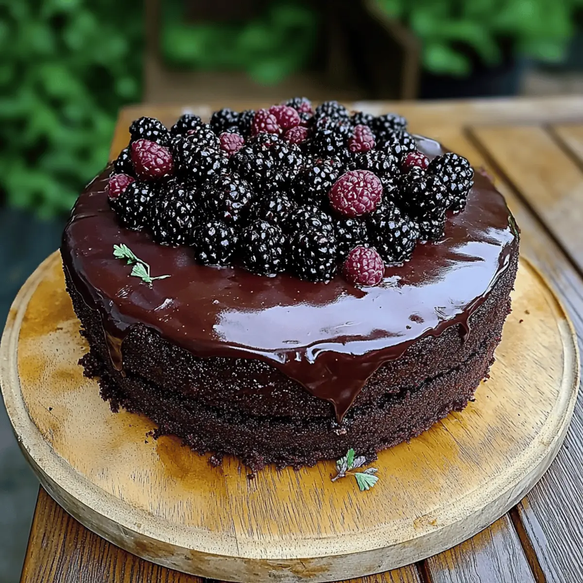 Blackberry Velvet Gothic Cake