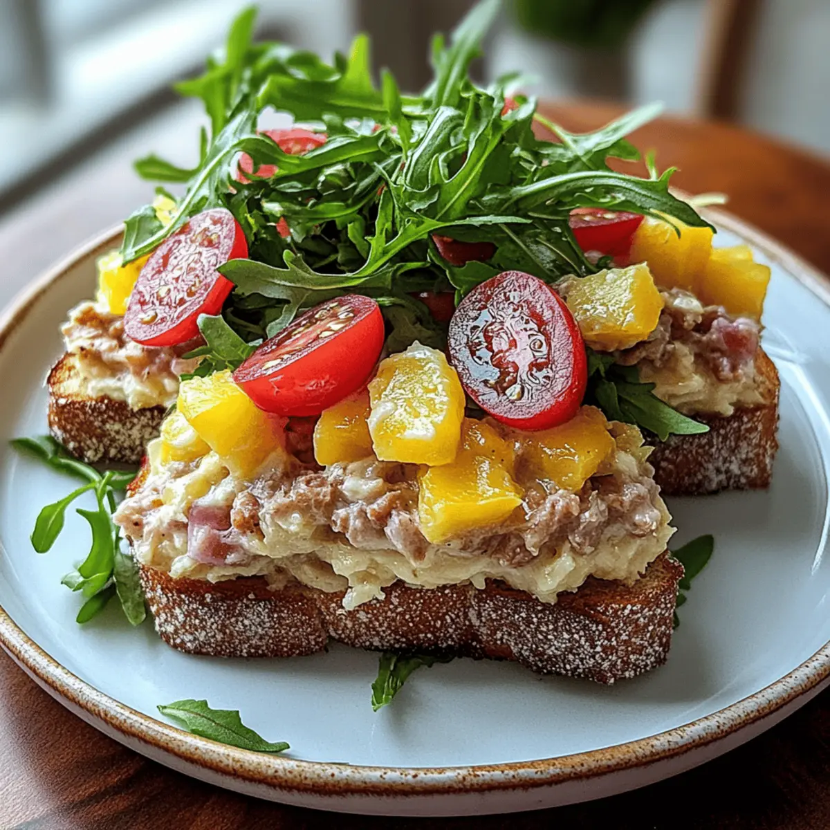 Savory Grilled Tuna Melt with Creamy Cheddar