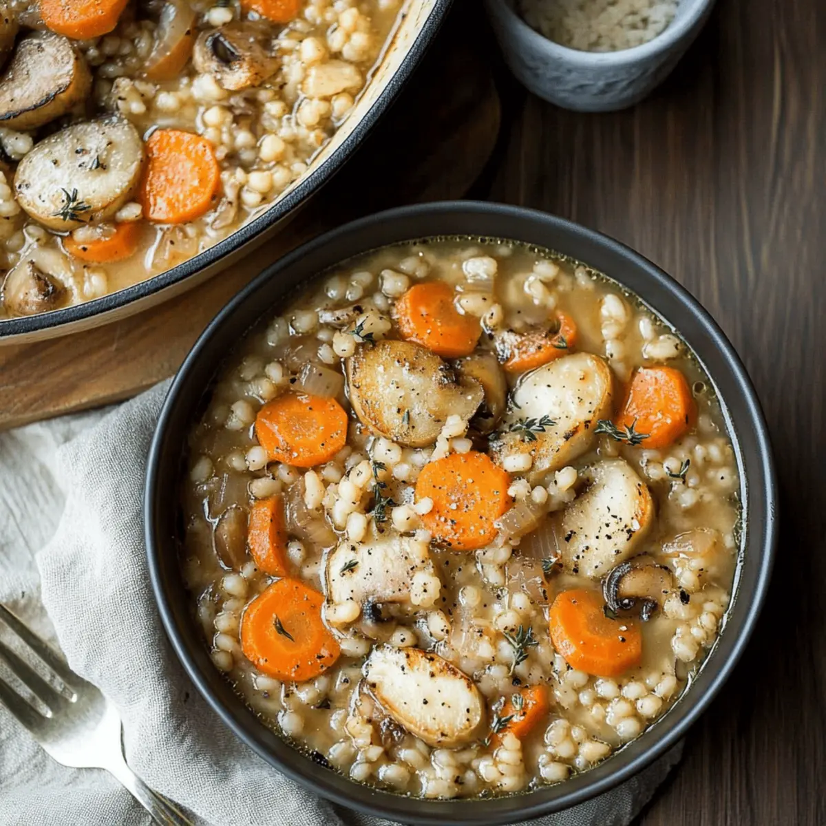 Vegetarian Mushroom Barley Soup
