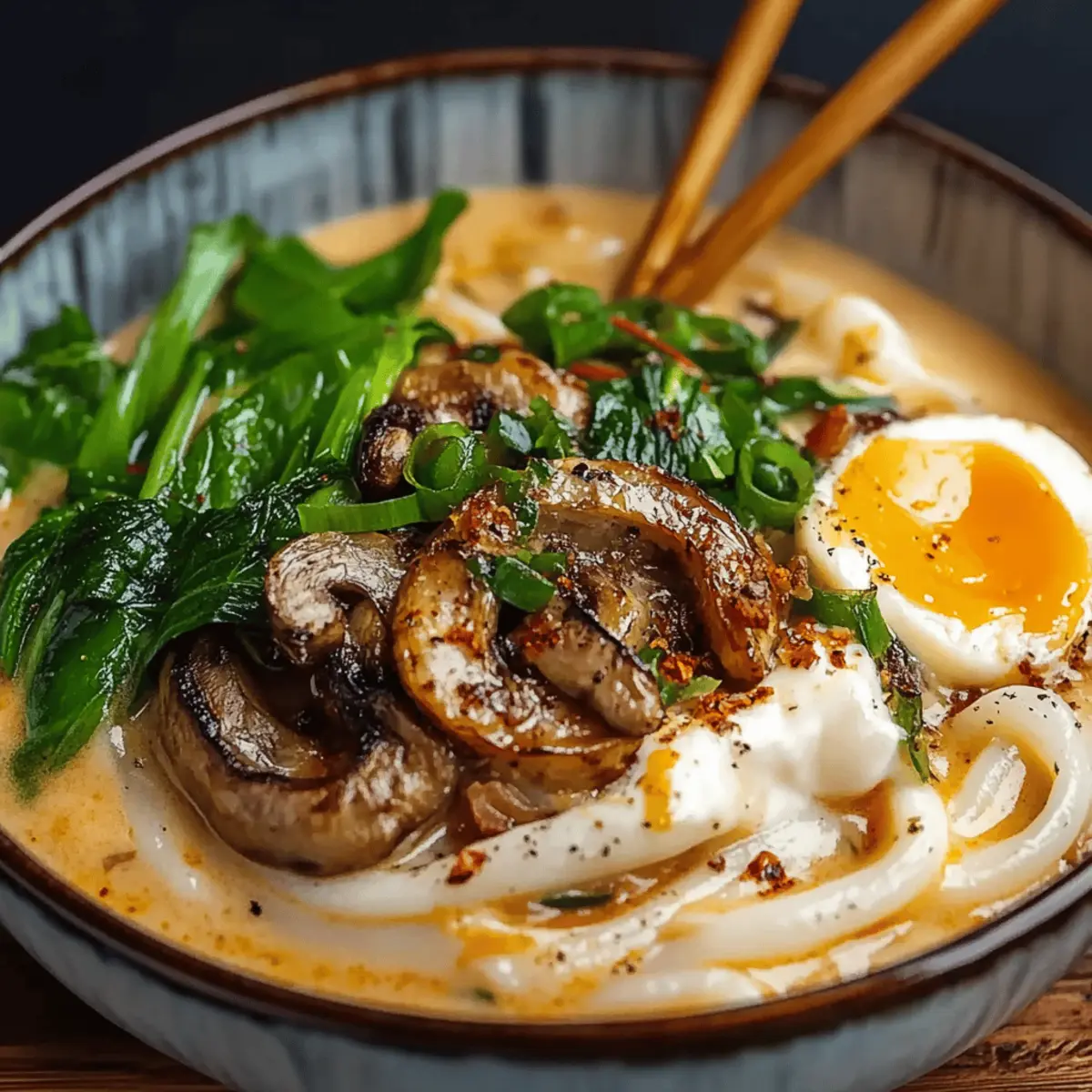 Creamy Miso Udon Soup