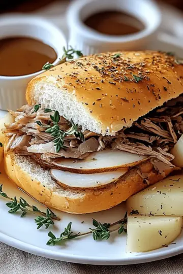 Savory Roasted French Dip Sandwich