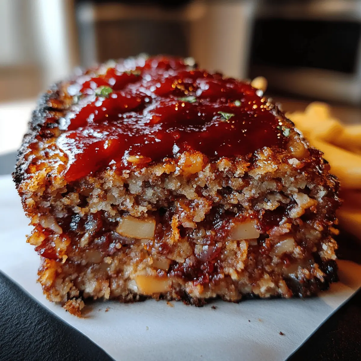 Vintage Meatloaf with Sweet & Spicy Glaze