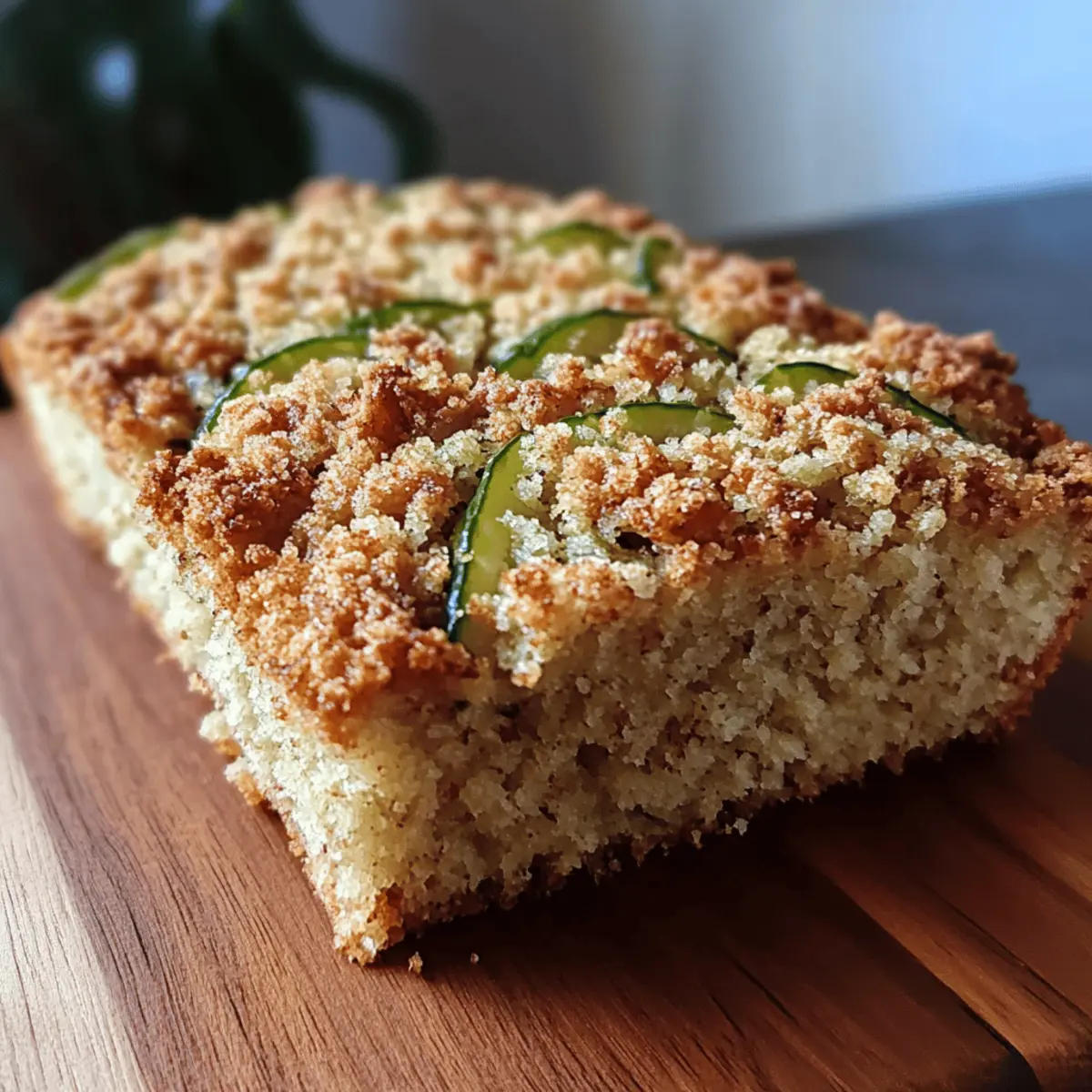 Cinnamon Streusel Topped Zucchini Bread