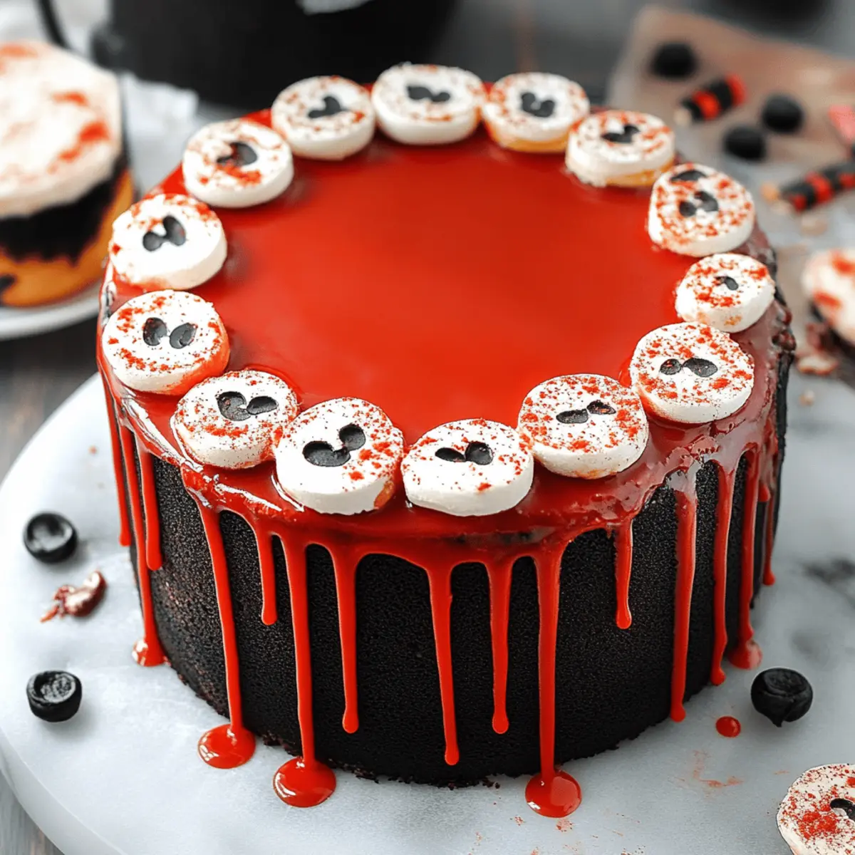 Spooky Halloween Marble Cake