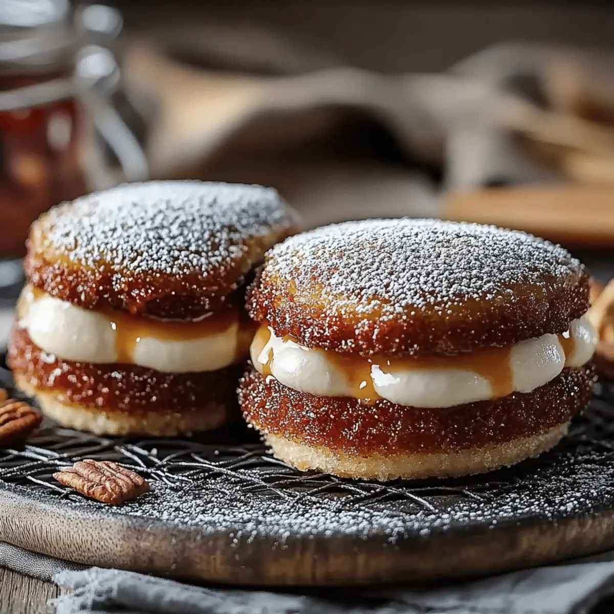 Apple Cider Whoopie Pie Cookies with Caramel