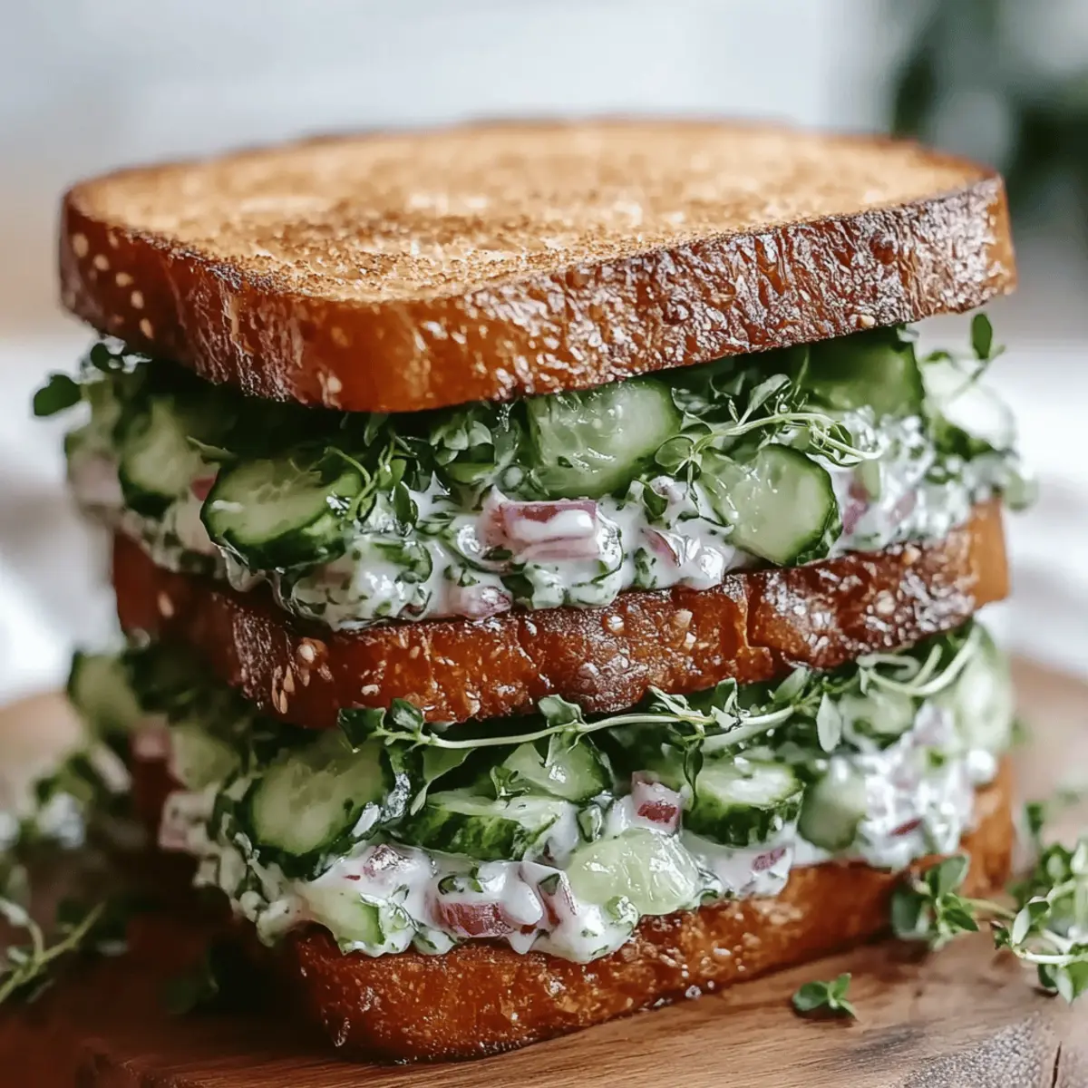 Cucumber Salad Sandwiches