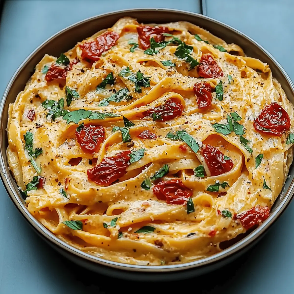 Creamy Sun-Dried Tomato Vegan Pasta