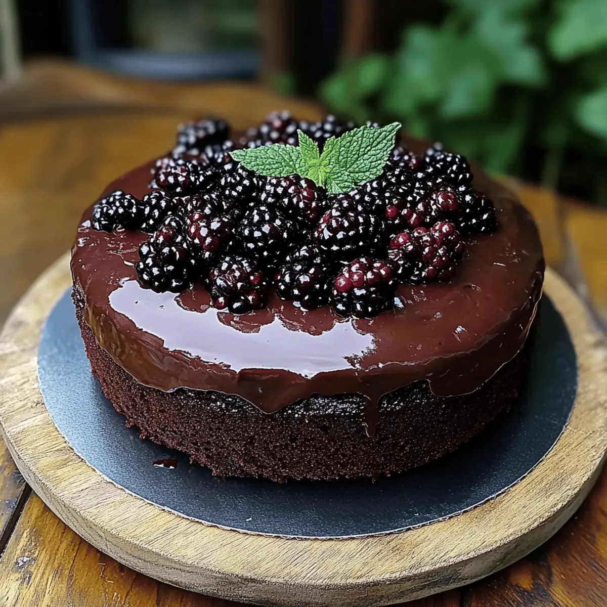 Blackberry Velvet Gothic Cake