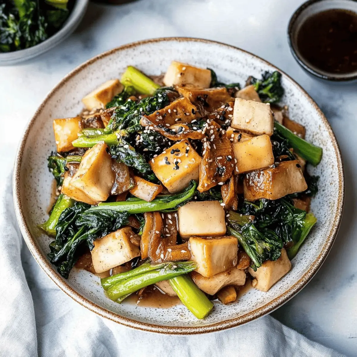 Tofu and Mushroom Stir Fry