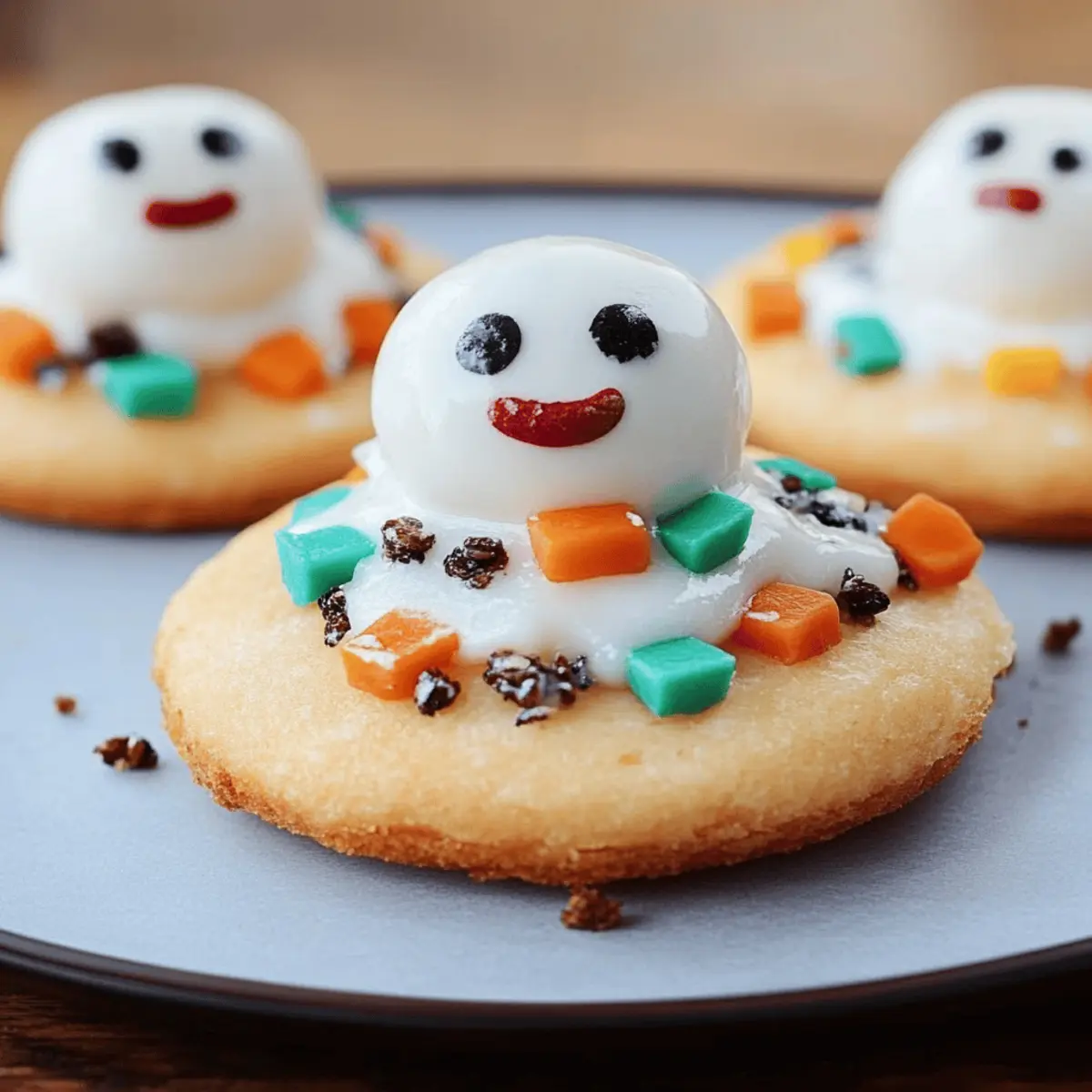 Melted Snowman Cookies