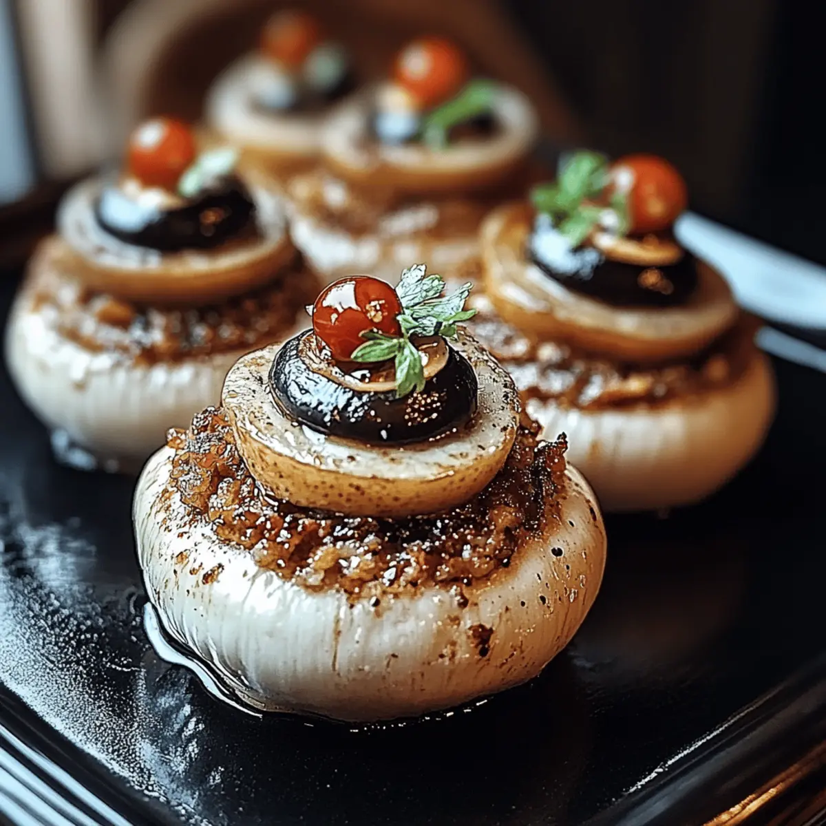 Stuffed Mushroom Eyeballs