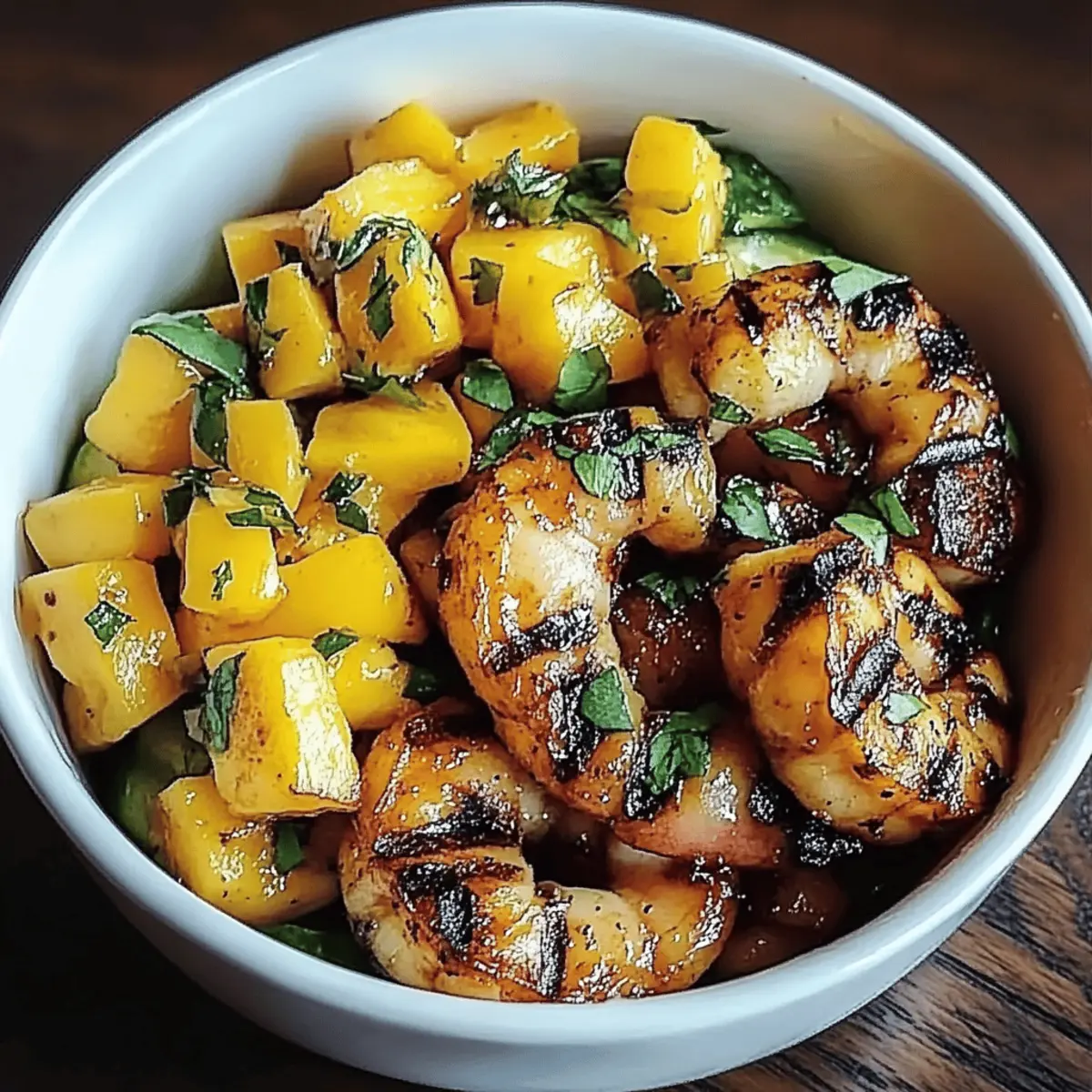 Shrimp Avocado Mango Bowls