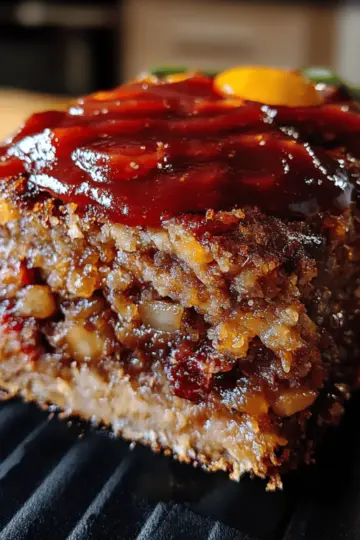 Vintage Meatloaf with Sweet & Spicy Glaze