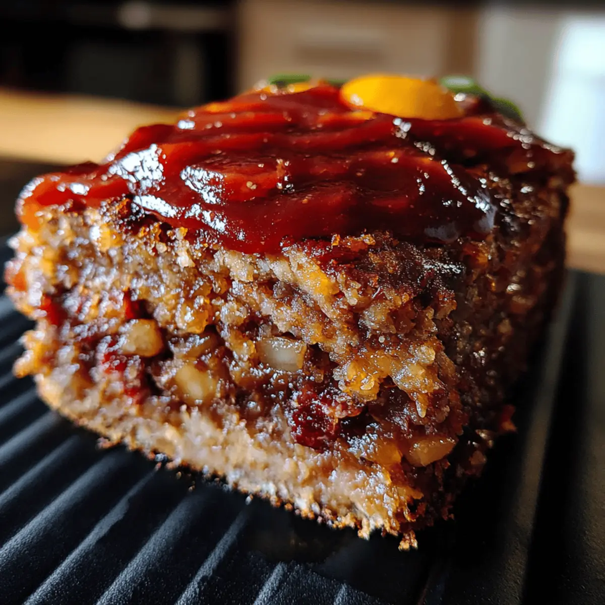 Vintage Meatloaf with Sweet & Spicy Glaze