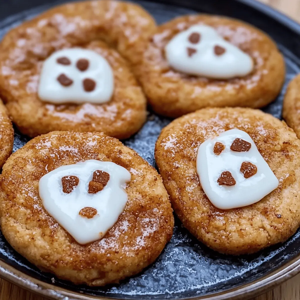 Spooky Ghost Brown Butter Pumpkin Cookies