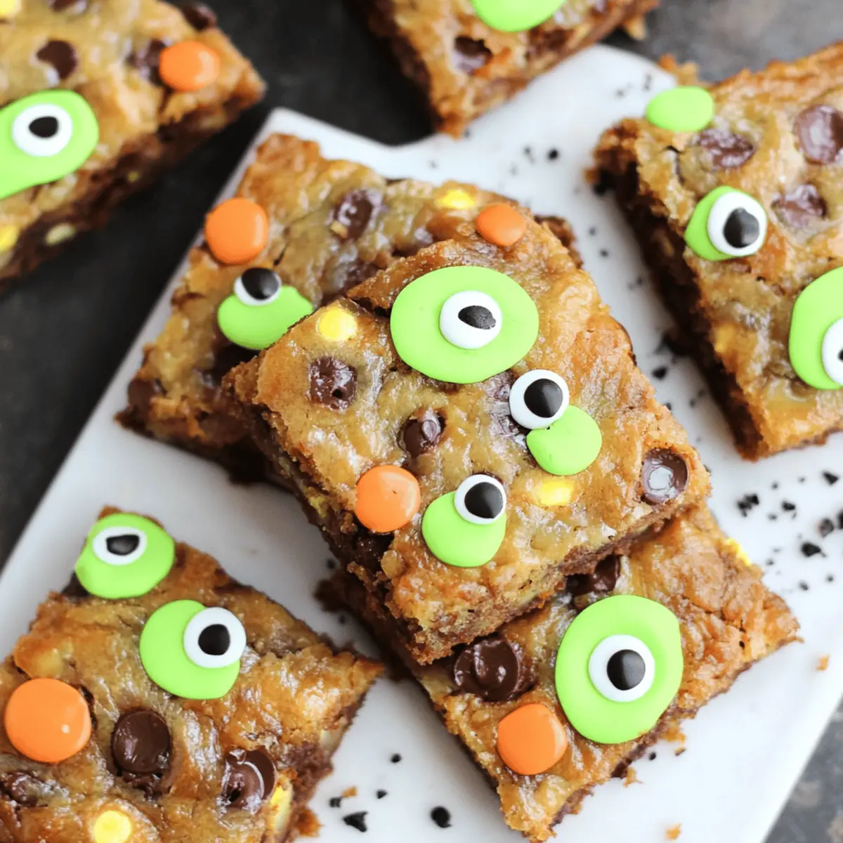 Halloween Monster Brownies