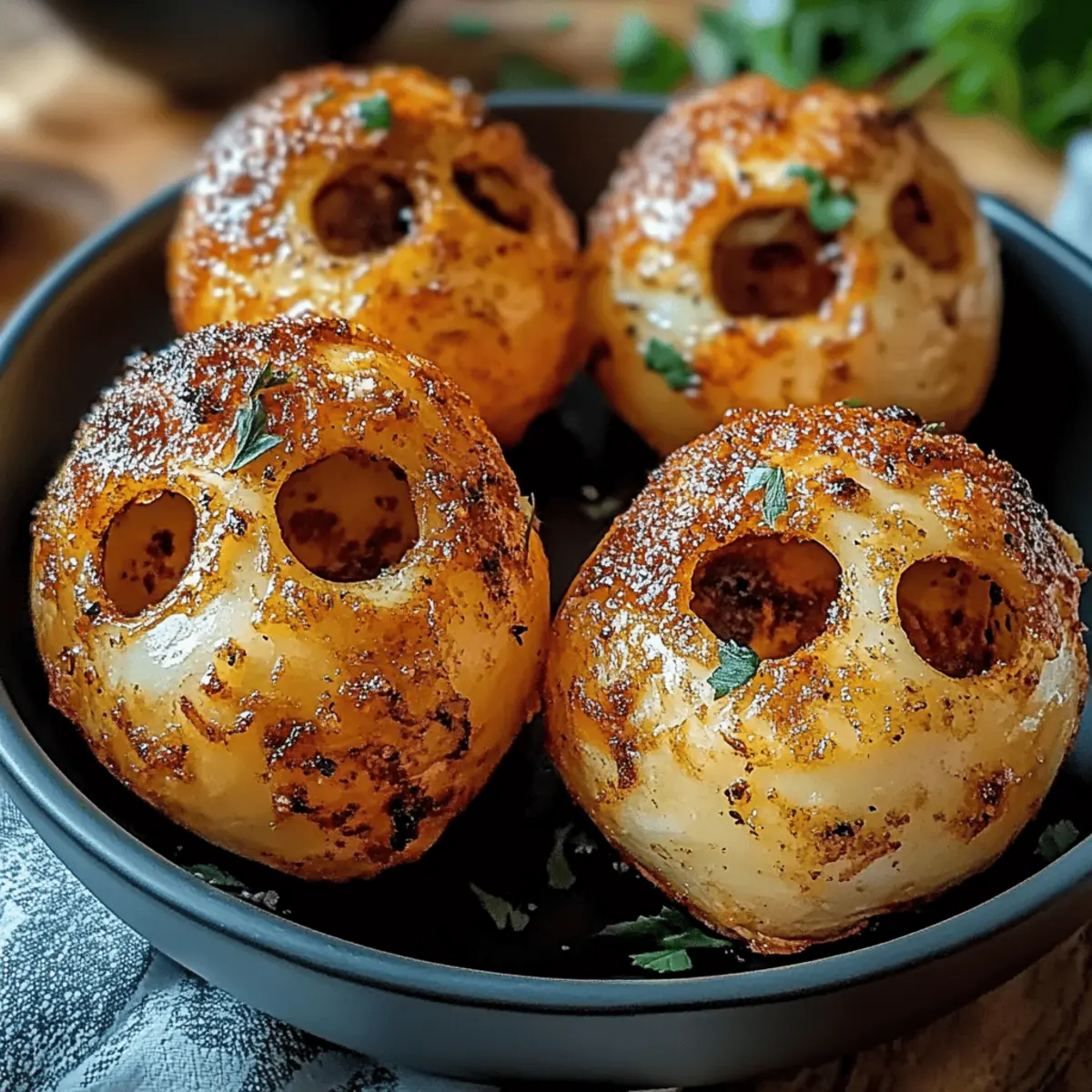 Spooky Skull Potatoes