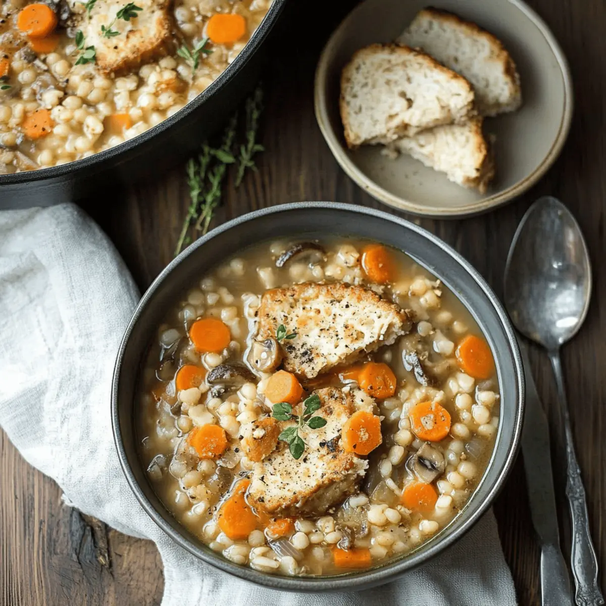 Vegetarian Mushroom Barley Soup