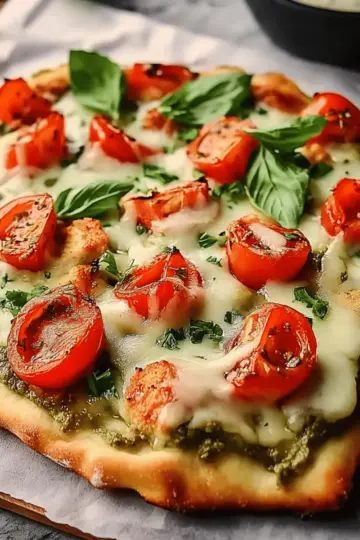Pesto Chicken Flatbread