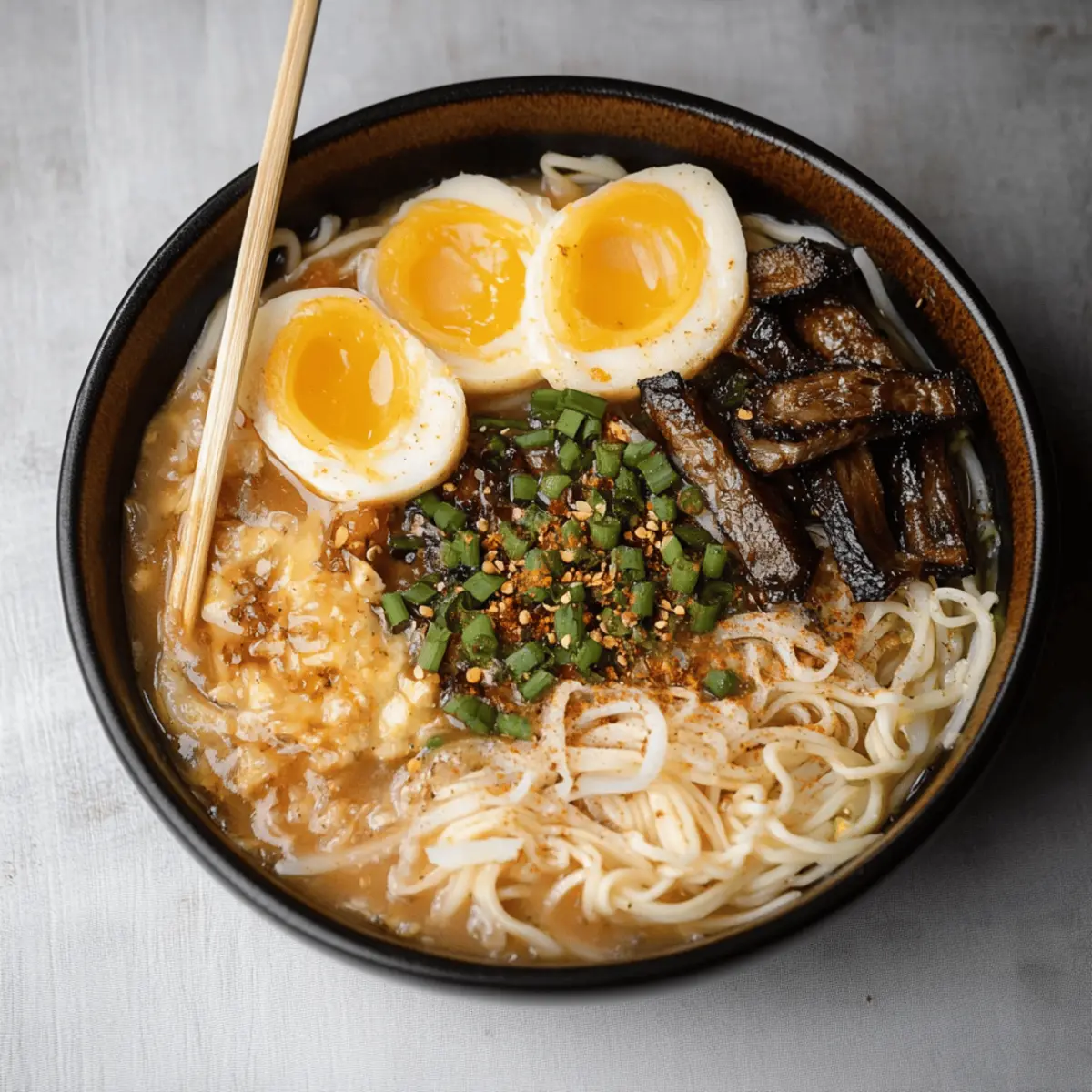 Creamy Vegetarian Peanut Miso Ramen