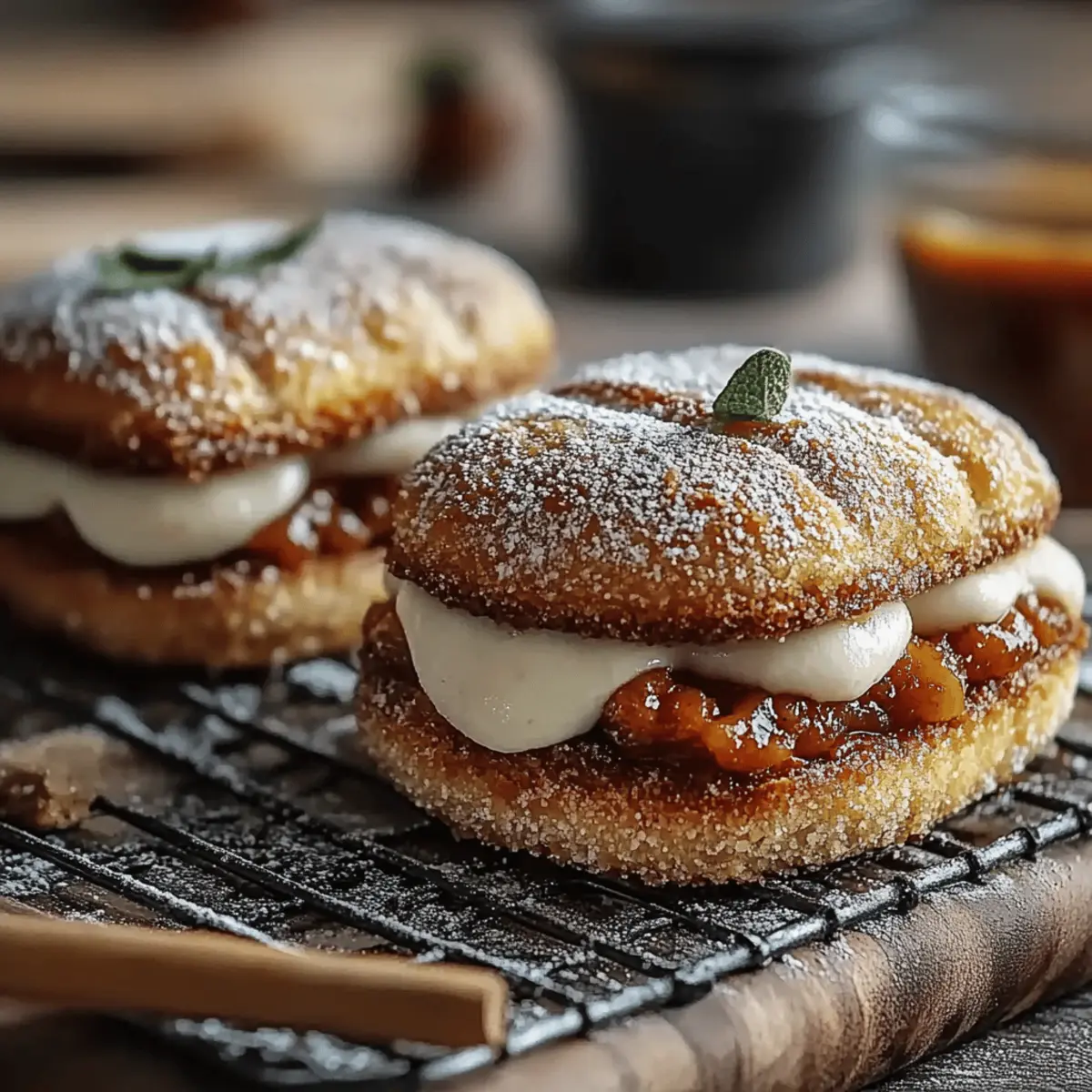 Apple Cider Whoopie Pie Cookies with Caramel