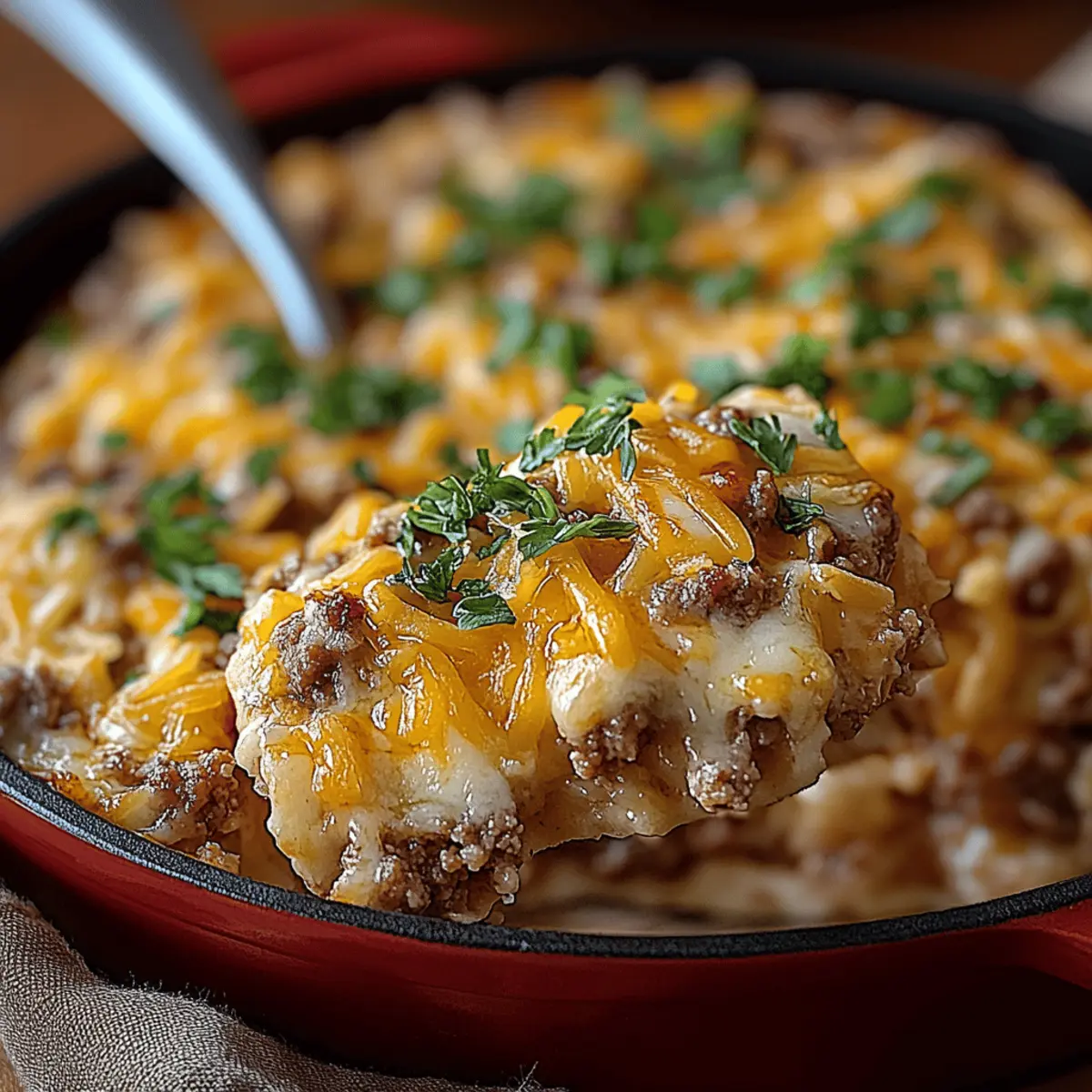 Cheesy Hamburger Rice Casserole
