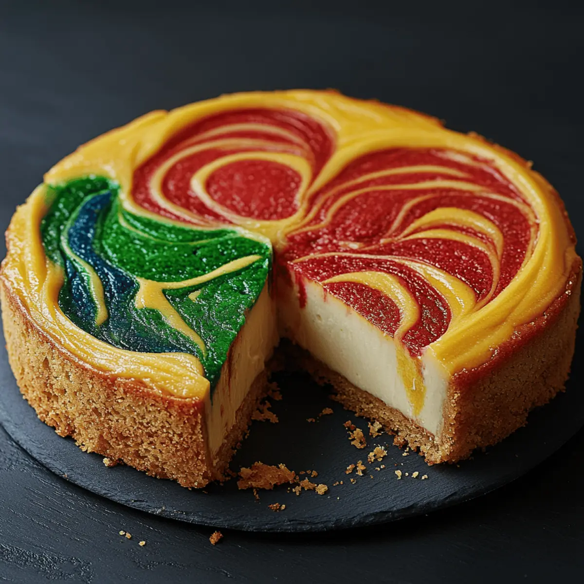 Hogwarts Houses Butterbeer Swirl Cheesecake
