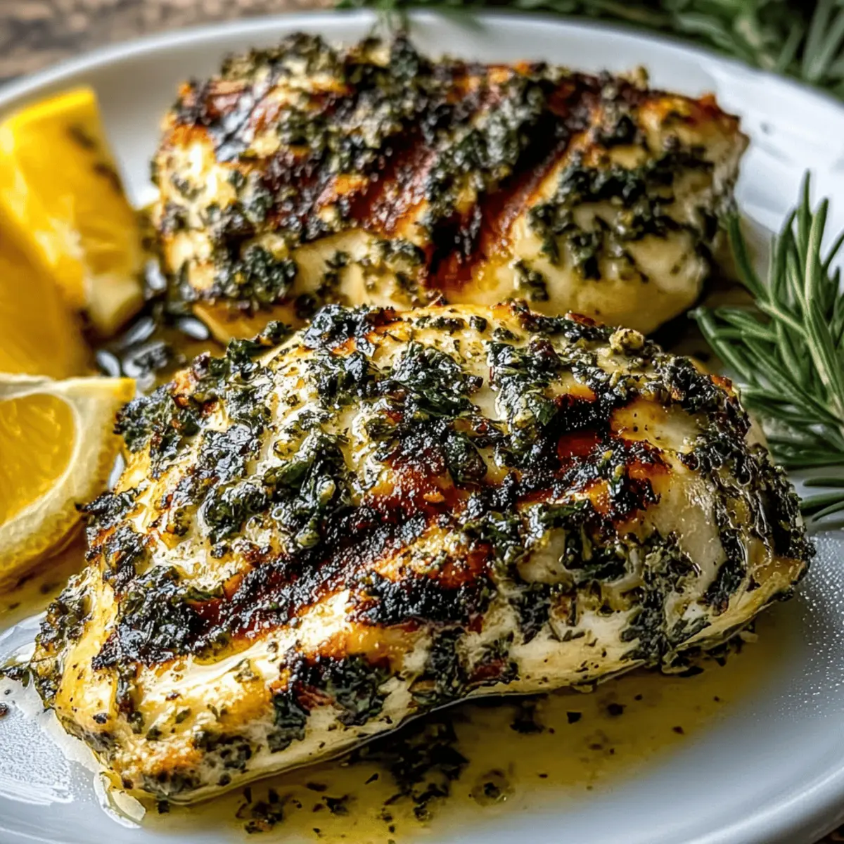 Mediterranean Herb Crusted Grilled Chicken