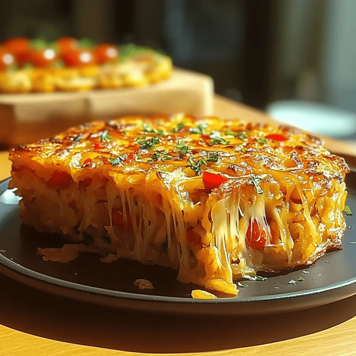 Breakfast Veggie Crinkle Cake