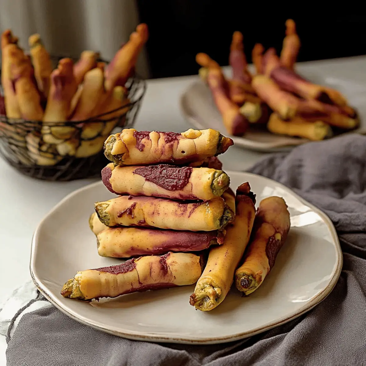 Creepy Witch Finger Cookies